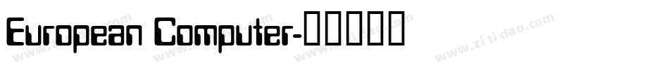 European Computer字体转换